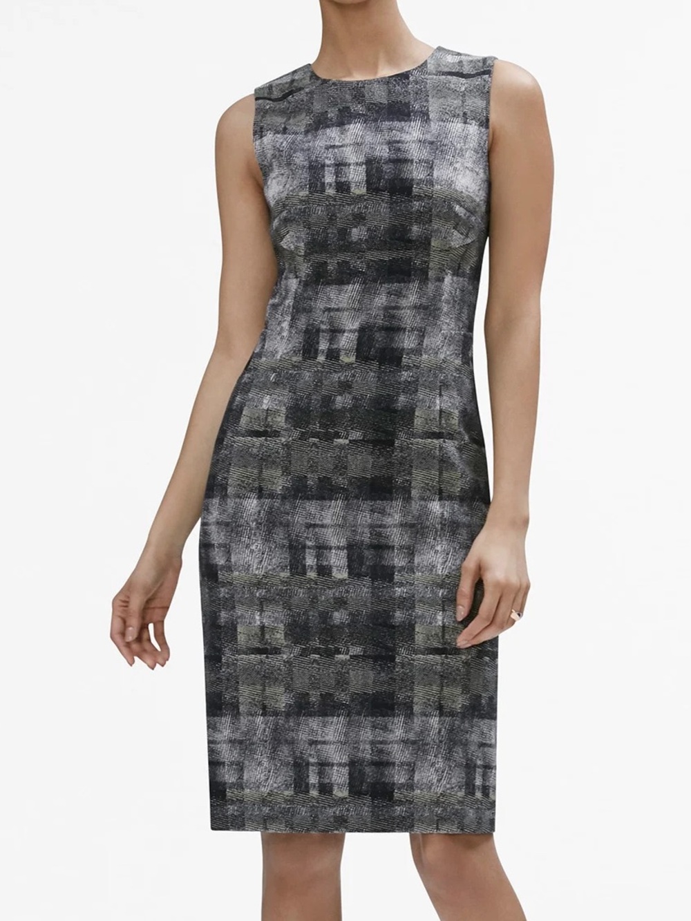 NEW MM Lafleur Shirley Sheath Dress Scratch Plaid NWT Career Office - Picture 6 of 9